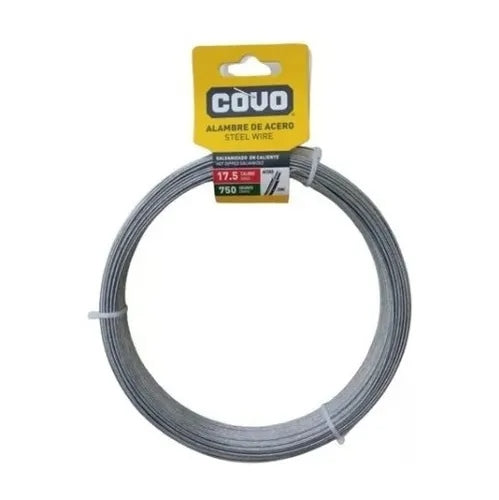 Alambre De Acero Liso De 750 Grs Calibre 17.5 Marca Covo