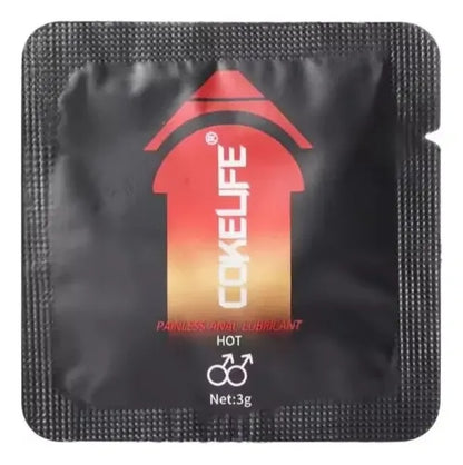 Pack Lubricante Portátil Anal Espeso Sensación Fría Caliente 3g