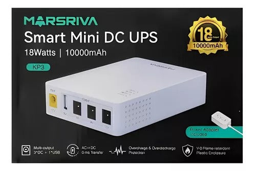 MINI UPS INTELIGENTE MARSIVA KP3 DE 10.000mAh 18Watts