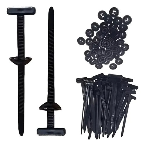 Tirrajes Bridas De Sujecion Para Carros Paq. De 20pcs Tipo T