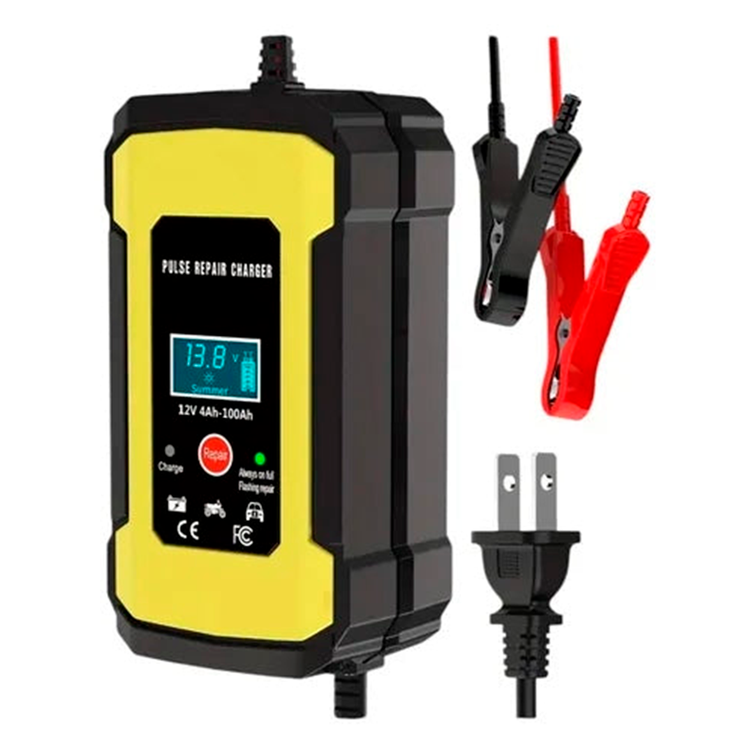 Cargador De Bateria Inteligente Con Pantalla 6amp 12voltios