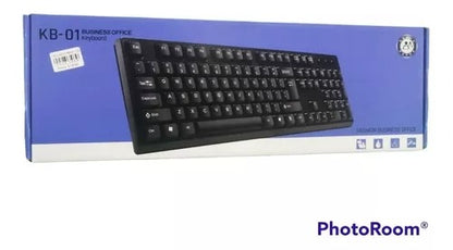 TECLADO BASICO ALAMBRICO USB PARA COMPUTADORA