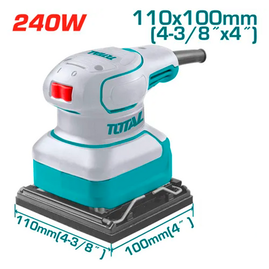 Lijadora Orbital Eléctrica De Palma 240w Total Tools 110/120