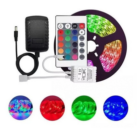 KIT DE CINTAS LED ROLLO DE 5 METROS RGB 12V