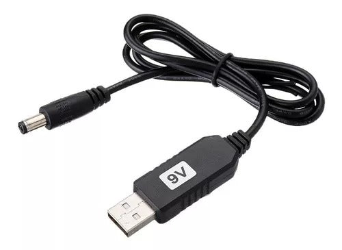 CABLE ADAPTADOR USB DC DE 5V A 9V MODEM