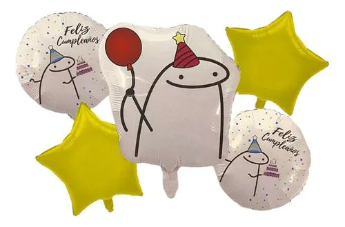 Set De Globos De 5 Piezas Variados Para Fiestas Y Arreglos