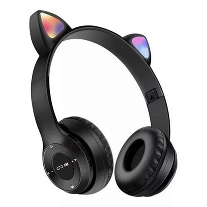 AUDÍFONOS BLUETOOTH OREJAS DE GATOS CON LUCES
