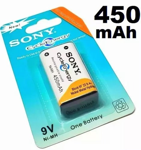 BATERIAS SONY 9V RECARGABLES