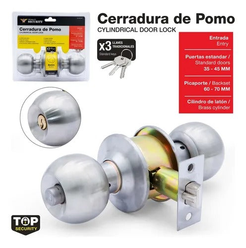 Cerradura De Pomo Fácil De Instalar Security Top Quality