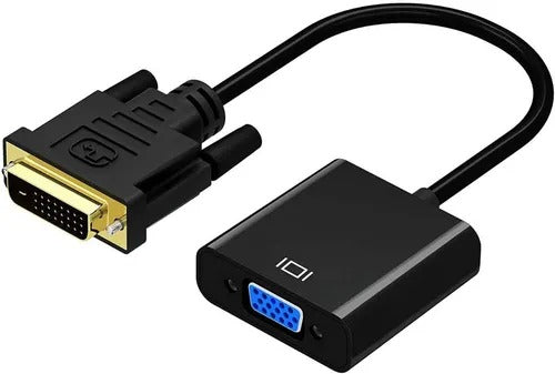Adaptador Convertidor DVI 24 + 1 Macho A VGA Hembra