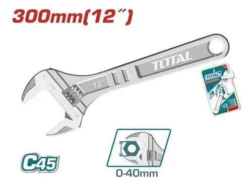 LLave Ajustable ( Inglesa) De 12 Pulgadas Marca Total Calidad