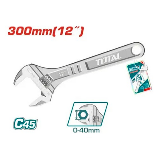 LLave Ajustable ( Inglesa) De 12 Pulgadas Marca Total Calidad