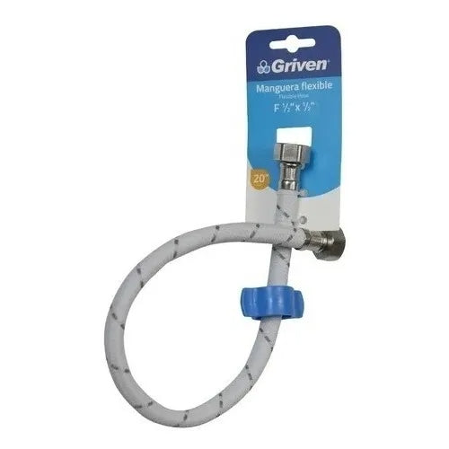 Canilla 1/2x1/2 Flexible 20 Para Lavamanos/fregadero Griven