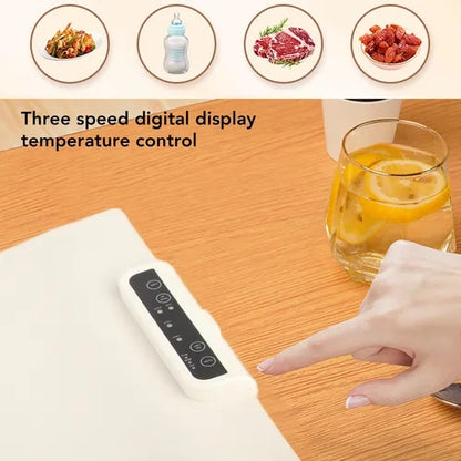 Placa Calentador Plegable De Silicona Para Alimento Portátil