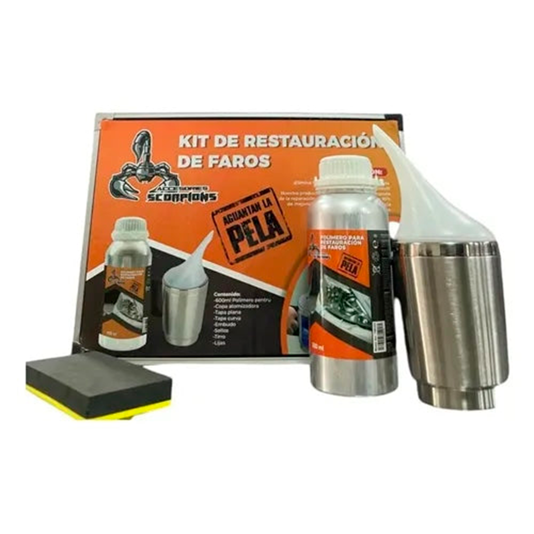 Kit De Restauracion De Faros Con Bipolimeros Scorpion
