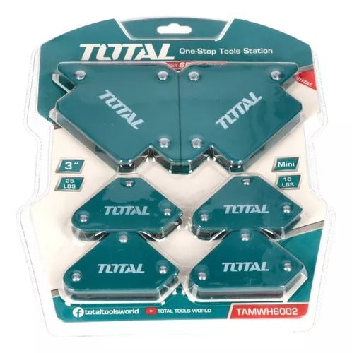 JUEGO DE SOPORTE PARA SOLDADURA MAGNETICA 6 PIEZAS TOTAL TOOLS