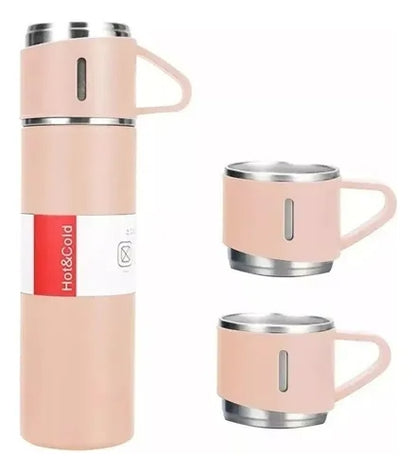 TERMOS TERMICOS CON TAZAS 3 PIEZAS VACUUM