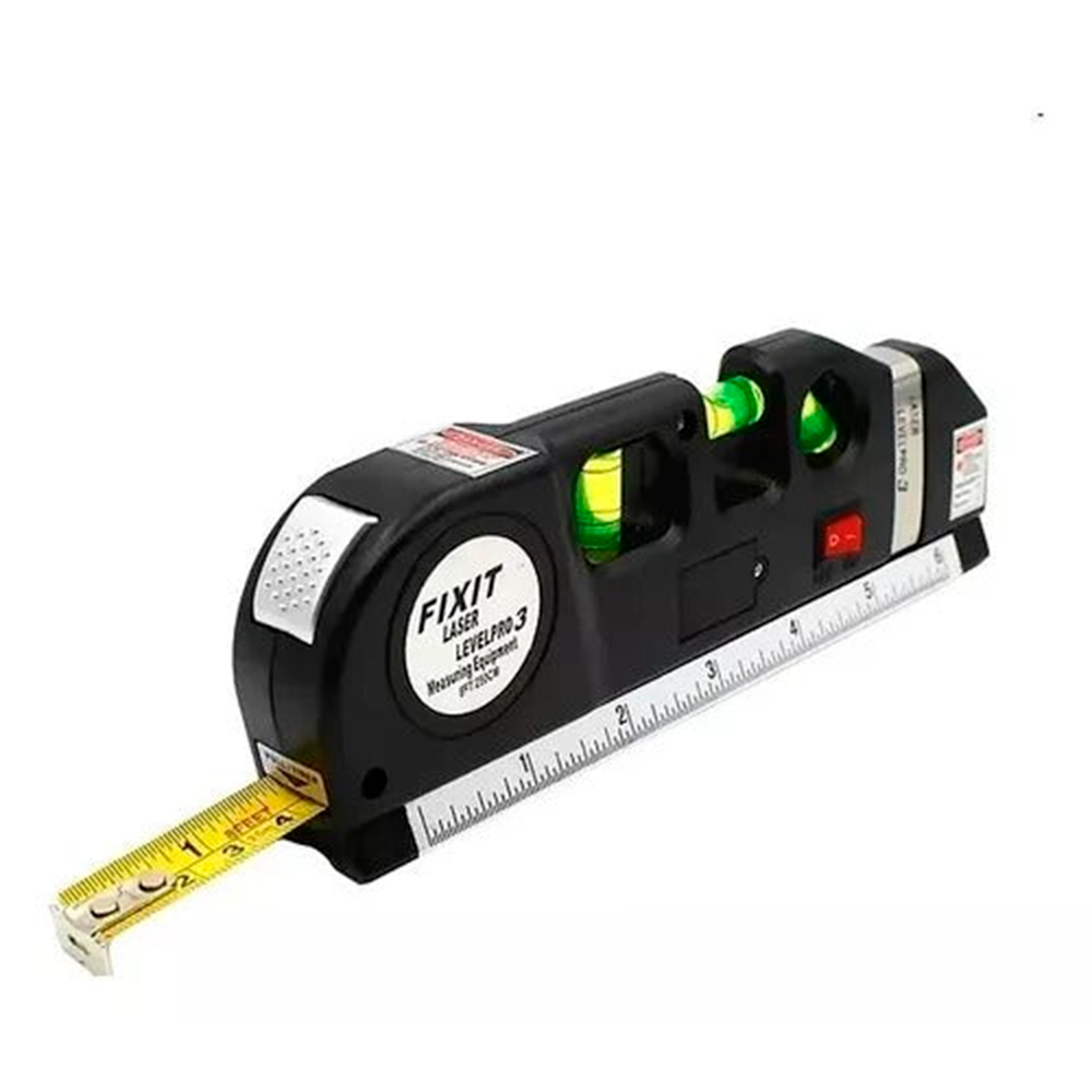 CINTA METRICA LASER NIVEL DE BURBUJAS EN 1