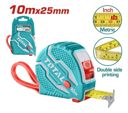 Cinta Métrica De 10 Metros Marca Total Tools Calidad
