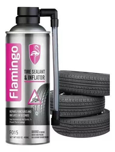 REPARADOR INFLADOR DE LLANTAS FLAMINGO 450 ML