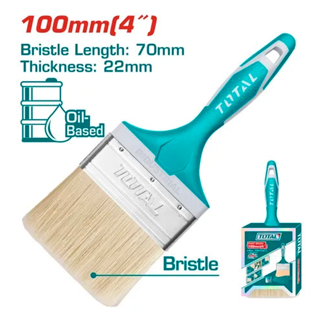 Brocha Para Pintar De 4 Pulgadas 10mm Total Tools Calidad