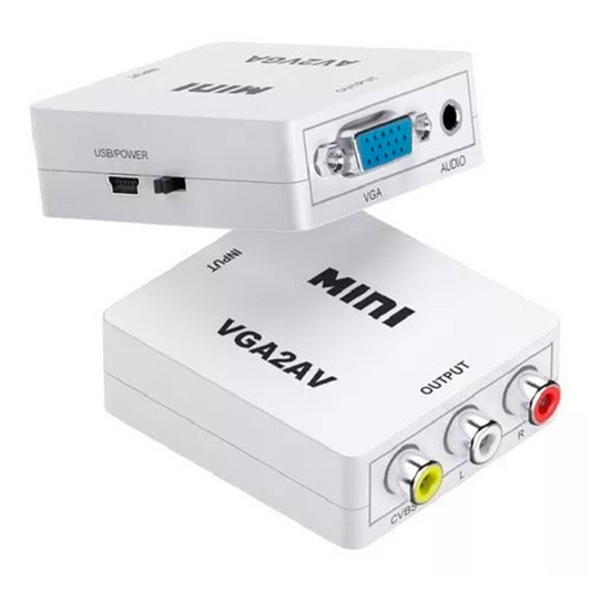 CONVERTIDOR ADAPTADOR DE SEÑALES VGA A RCA