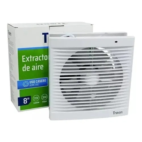 Extractor De Aire De 8 Pulgadas Para Ventilación 110v Troen