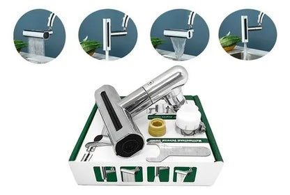 Grifo De Cocina Con Extensión De 4 Modos Adaptador Giratorio