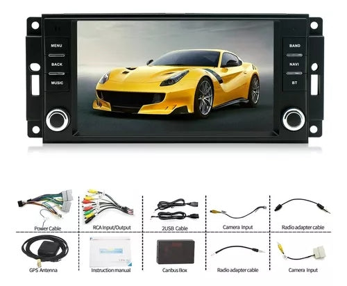 Reproductor De Pantalla Android Para Jeep 4+64 Gb + Camara De Retroceso