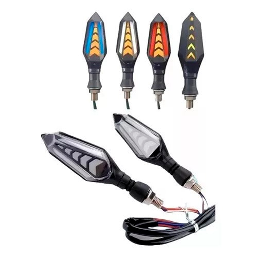 LUCES LED DE CRUCES PARA MOTOS 12C HONGBO DIRECCIONAL