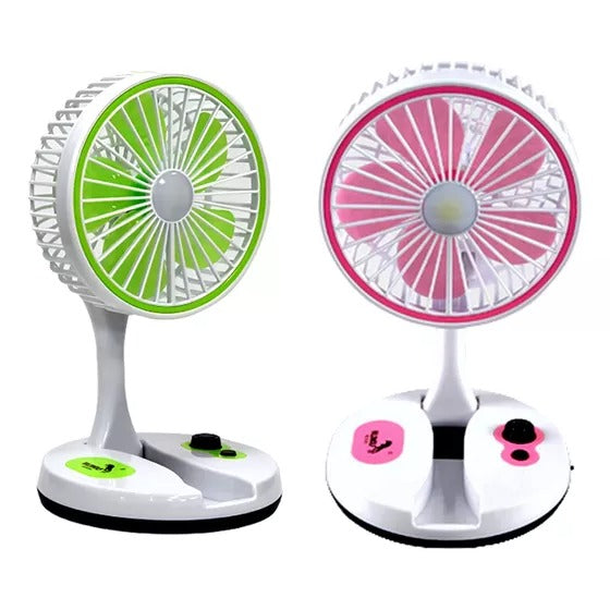 MINI VENTILADOR PORTATIL RECARGABLE CON LINTERNA