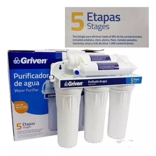 FILTRO PURIFICADOR DE AGUA 5 ETAPAS GRIVEN