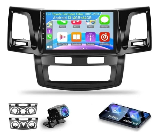 Reproductor Pantalla Android 9 Toyota Fortuner Hilux 4+64gb