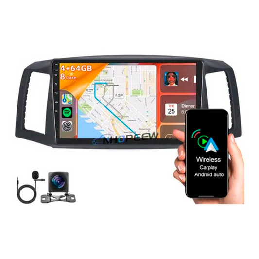 Reproductor Pantalla Android 10 Grand Cherokee 04/07 4+64gb