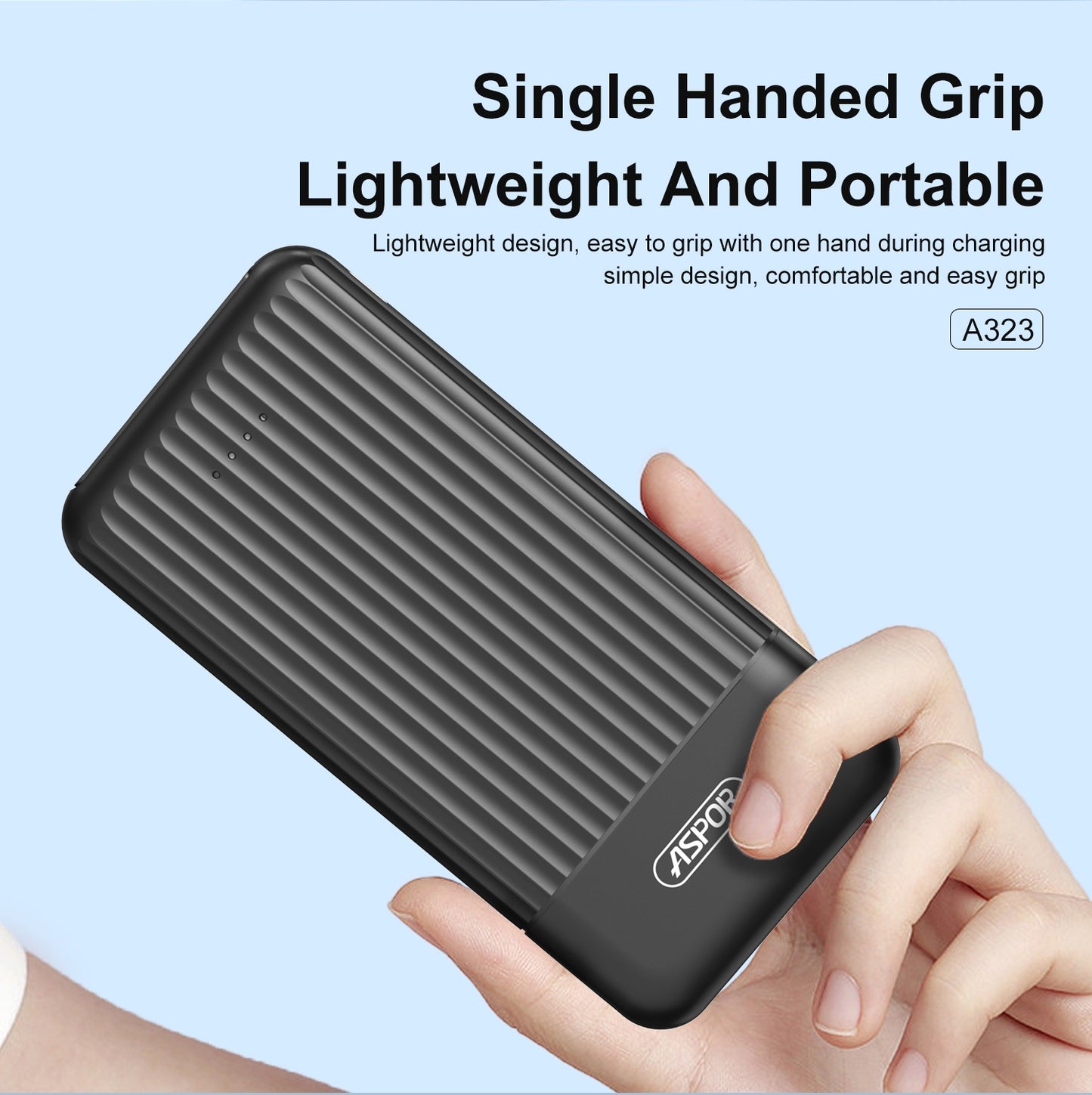 POWER BANK DE 10.000mAh CARGADOR INALAMBRICO TIPO C - USB