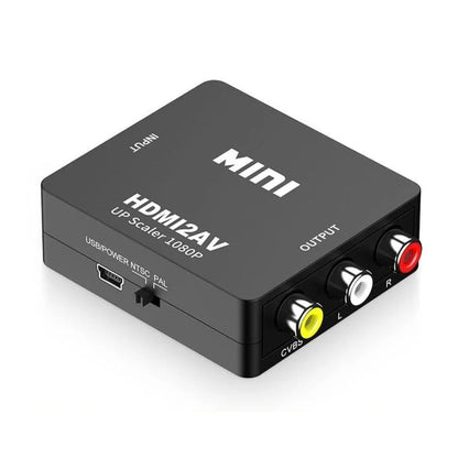 ADAPTADOR CONVERTIDOR DE SEÑALES HDMI A RCA