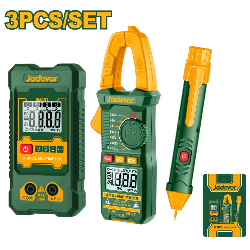 Set De Testers Eléctricos De Pinza, Multímetro Y Detector