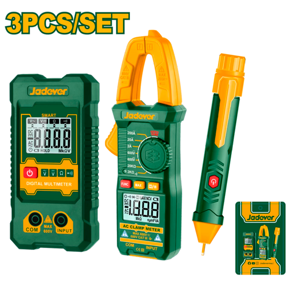 Set De Testers Eléctricos De Pinza, Multímetro Y Detector