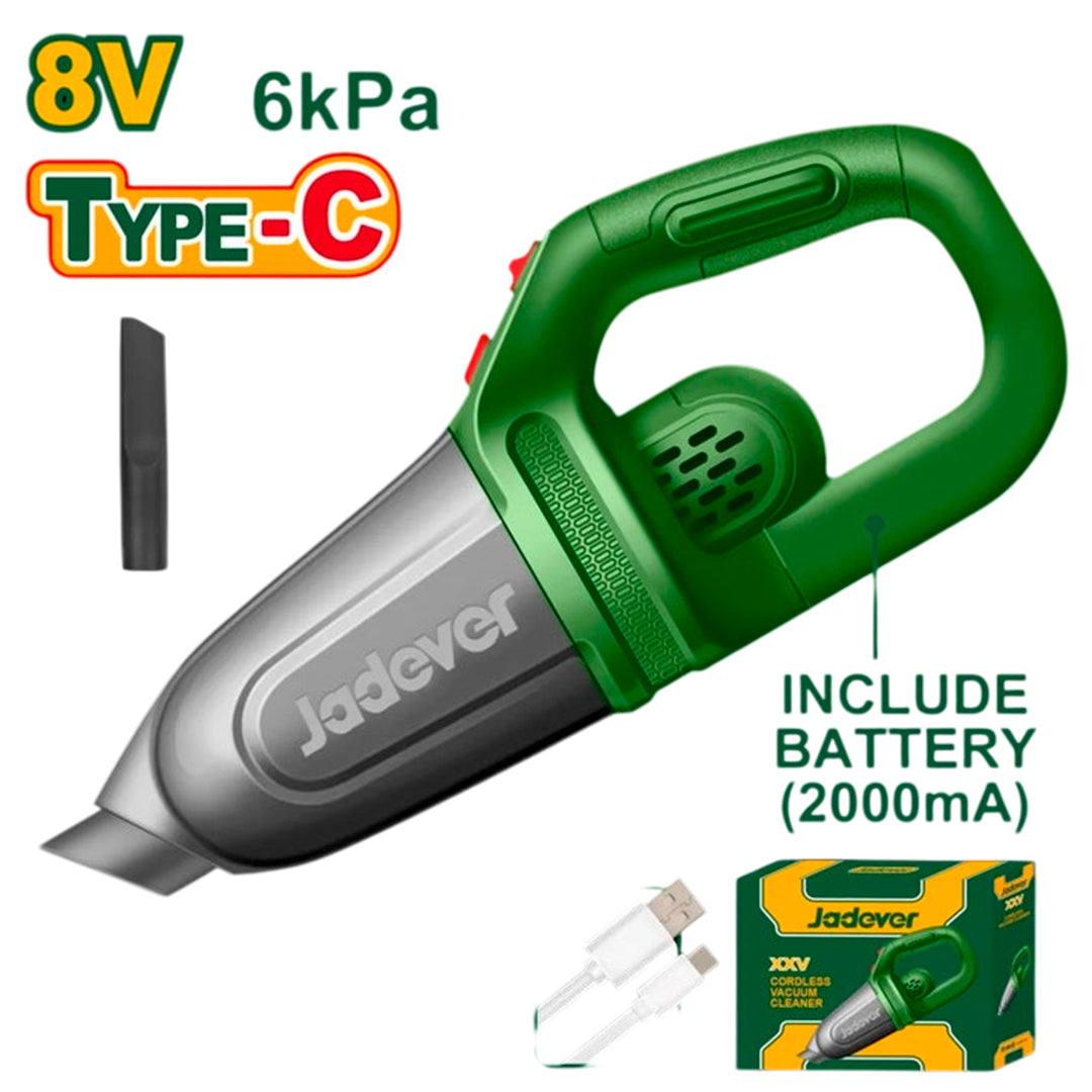 Aspiradora Inalámbrica De 8v 2000mah 6kpa Jadever Resistente