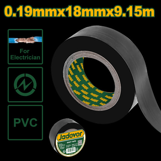 Teipe Negro Jadever 9.15 Metros X 18mm