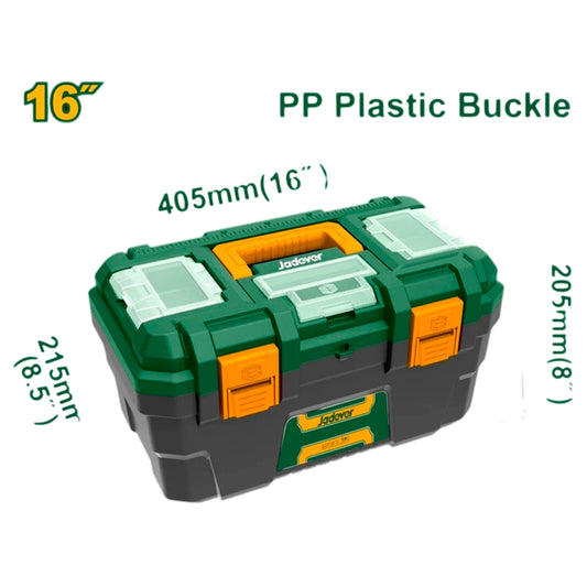 Caja De Herramientas Plástica De 16 Pulgadas Jadever