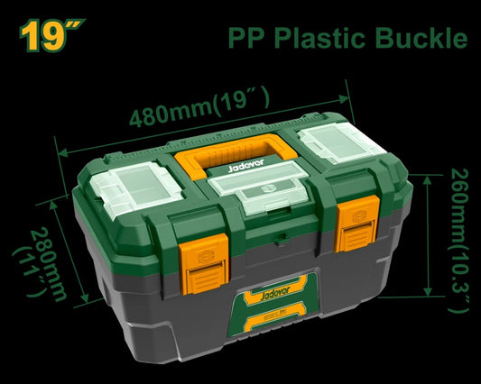 Caja De Herramientas Plástica De 19 Pulgadas Jadever