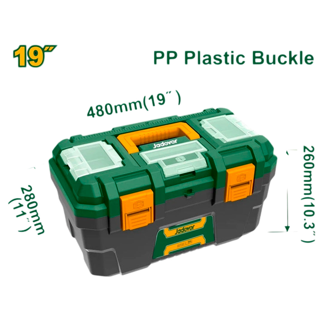 Caja De Herramientas Plástica De 19 Pulgadas Jadever