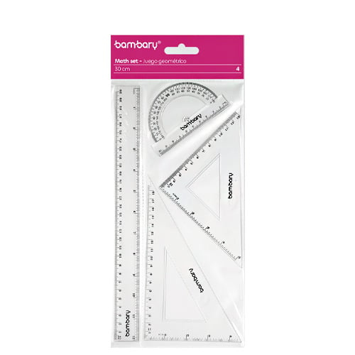 Juego Geometrico De 30 Cm Bambary