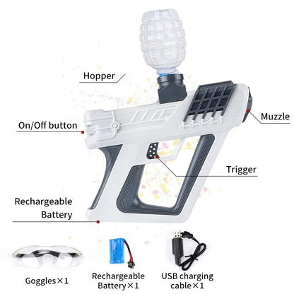 PISTOLA DE HIDROGEL AUTOMATICA CON ACCESORIOS