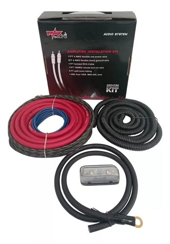 Kit De Instalación # 4 Amplificador Para Sonidos De Carros