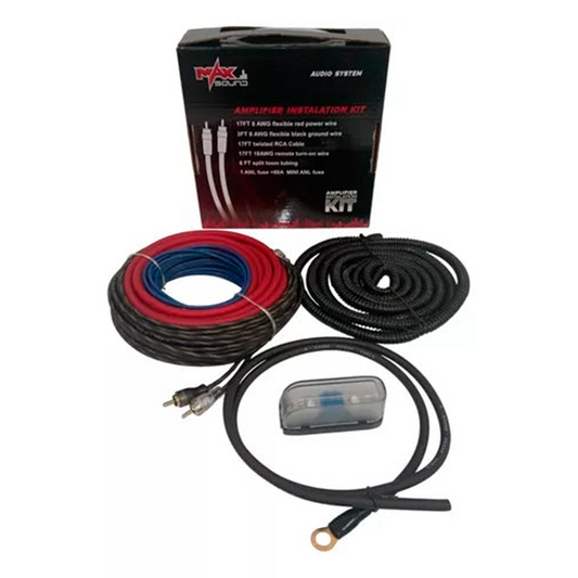 Kit De Cables # 8 Para Instalación De Sonido Amplificador