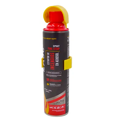 EXTINTOR DE FUEGO DESECHABLE DE 650ML