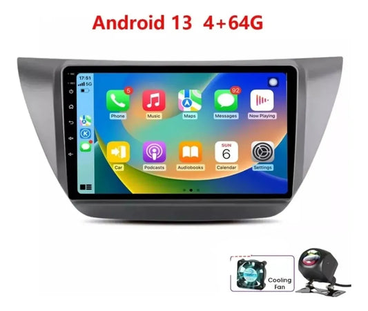 Reproductor Pantalla Android 9 Mitsubishi Lancer 4+64gb