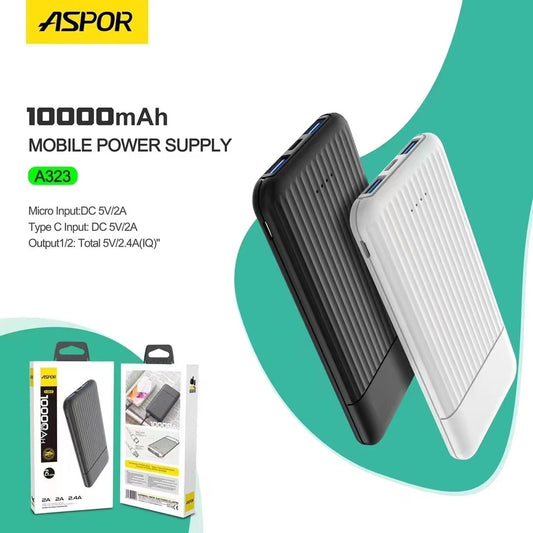 POWER BANK DE 10.000mAh CARGADOR INALAMBRICO TIPO C - USB